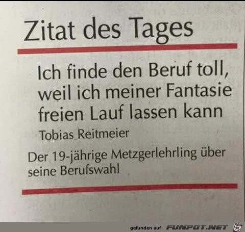 Zitat des Tages Zitat des Tages
