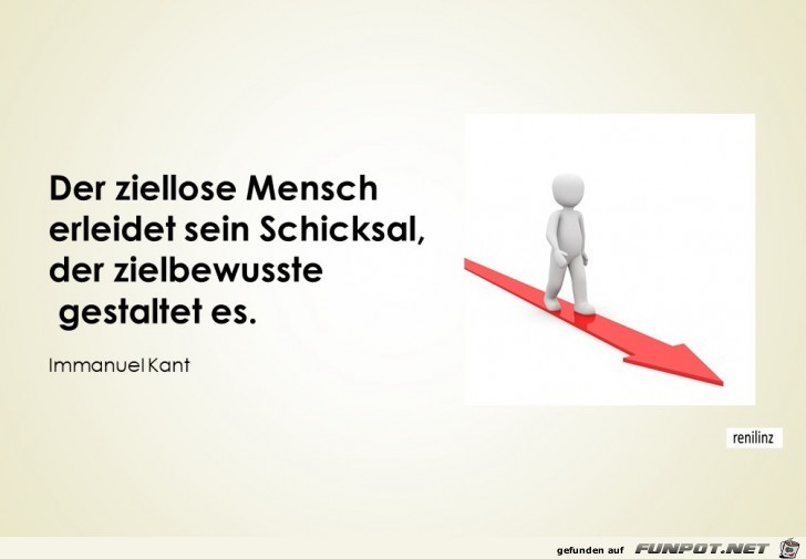 Der ziellose Mensch