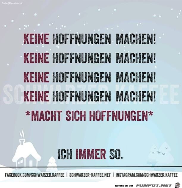 Keine Hoffnungen Keine Hoffnungen