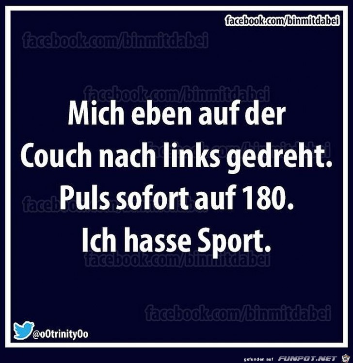 Ich hasse Sport Ich hasse Sport