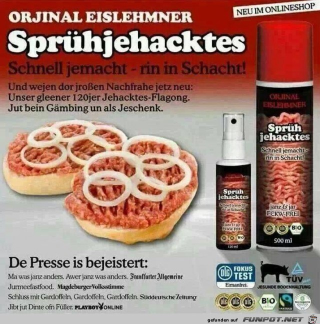 spruehjehacktes