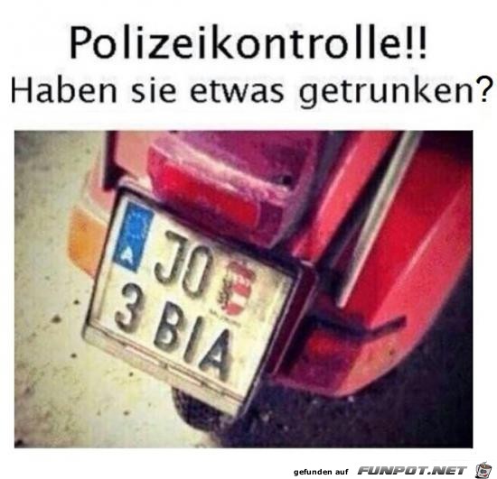 Polizeikontrolle Polizeikontrolle