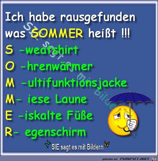 Was heit Sommer