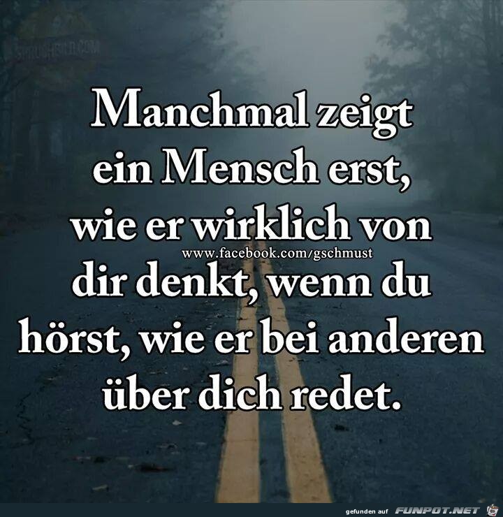 Manchmal zeigt ein Mensch