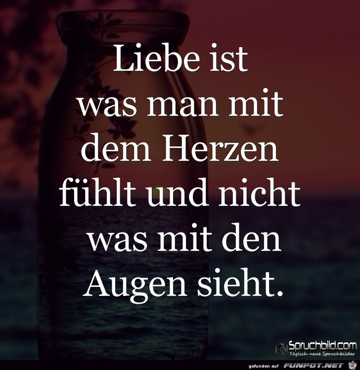 Liebe ist was man mit dem Herzen