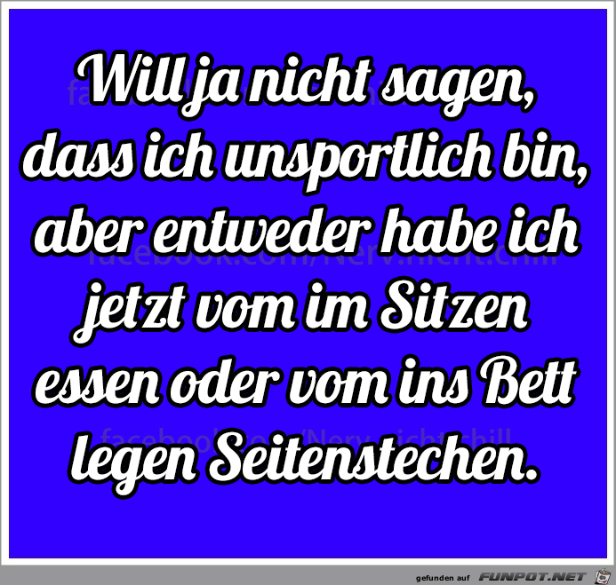 Unsportlich Unsportlich