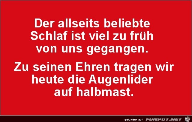 beliebte Schlaf