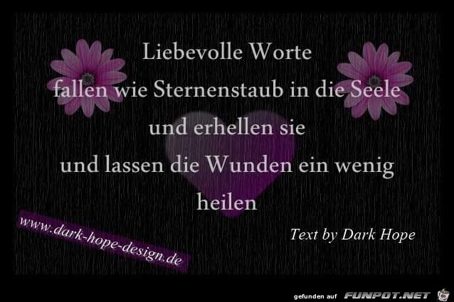 Liebevolle Worte