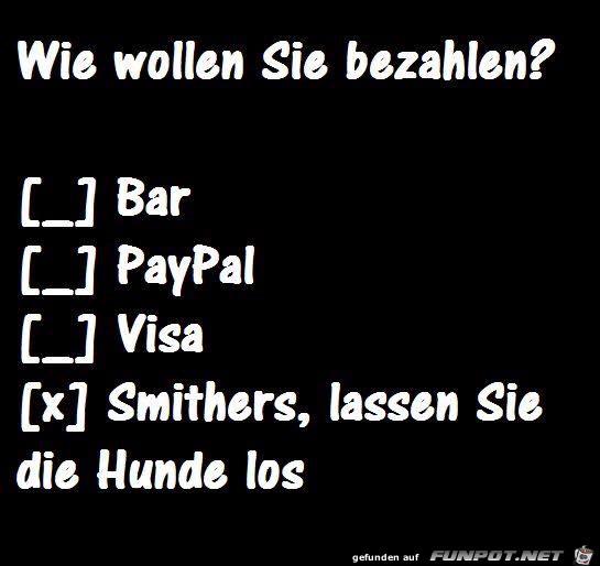 bezahlen bezahlen