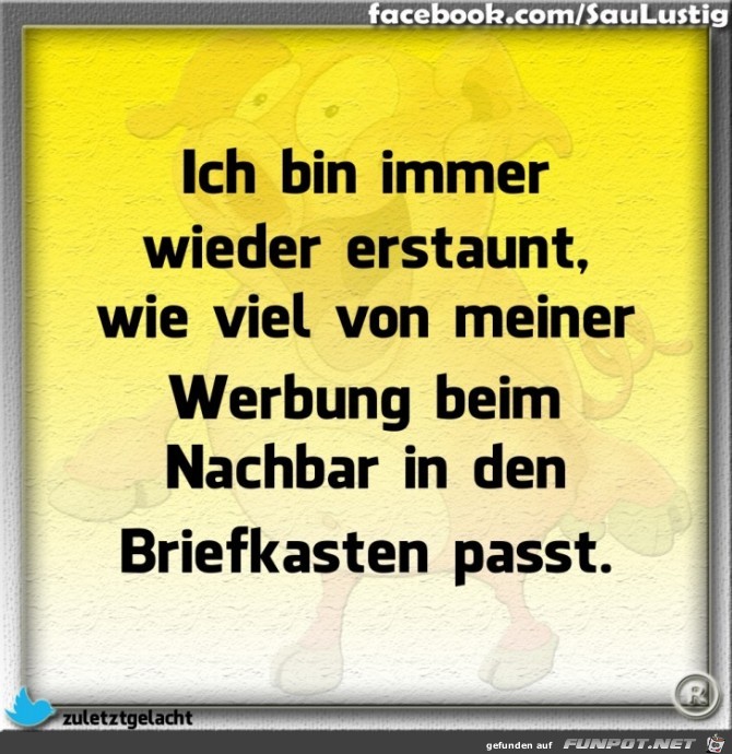Bin immer wieder erstaunt Bin immer wieder erstaunt