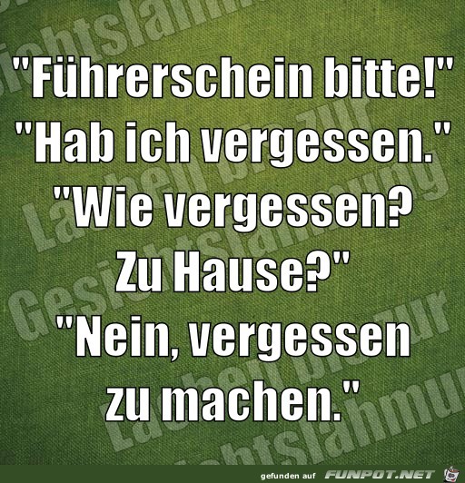 vergessen vergessen