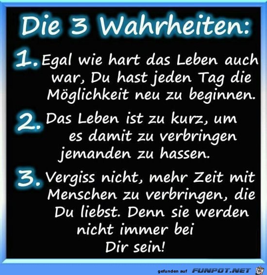 die 3 Wahrheiten 