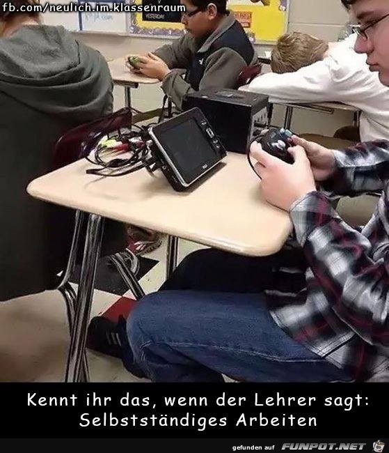 Selbstaendiges Arbeiten Selbstaendiges Arbeiten