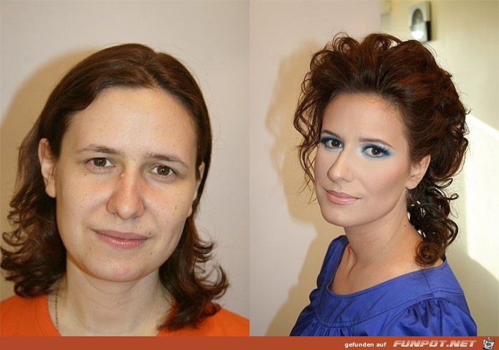 17 Frauen mit und ohne MakeUp