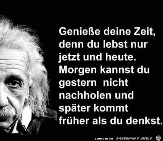 geniesse deine zeit