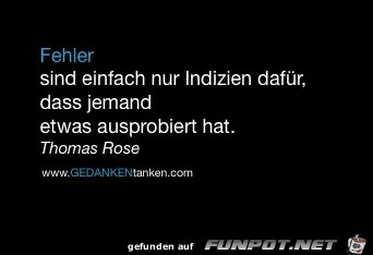 fehler sind fehler sind