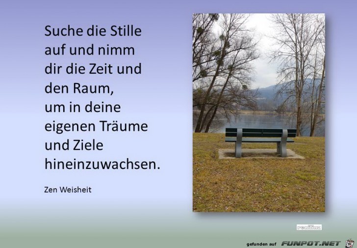 suche die stille