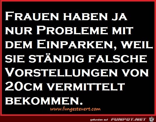 das Frauen Einpark-Problem