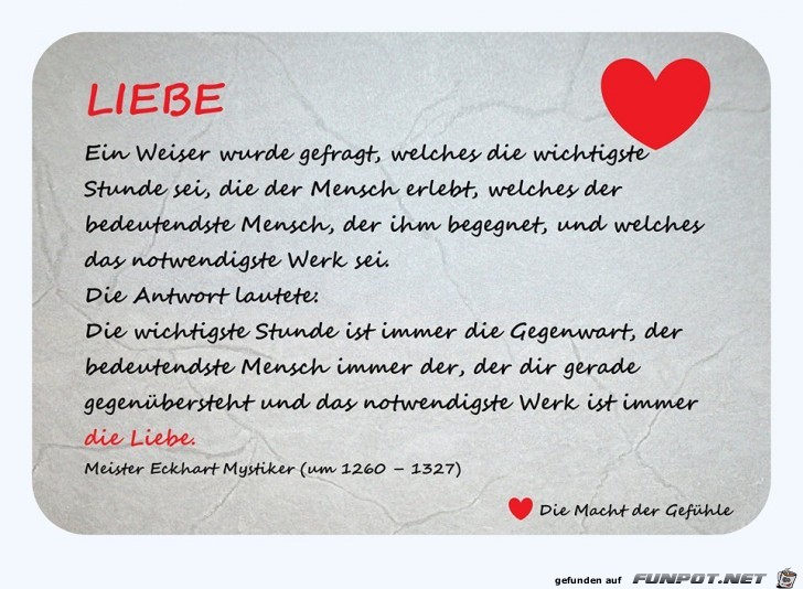 LIEBE... ein Weiser wurde gefragt...