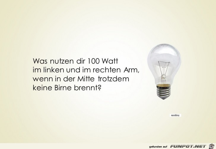 Was nutzen dir 100 Watt Was nutzen dir 100 Watt