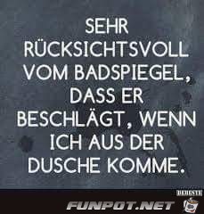 sehr ruecksichtsvoll sehr ruecksichtsvoll