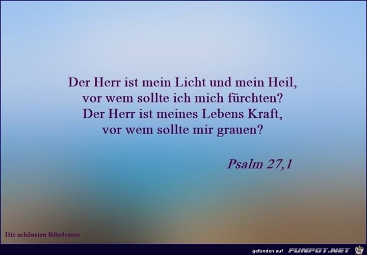 Psalm 27 1 Psalm 27 1