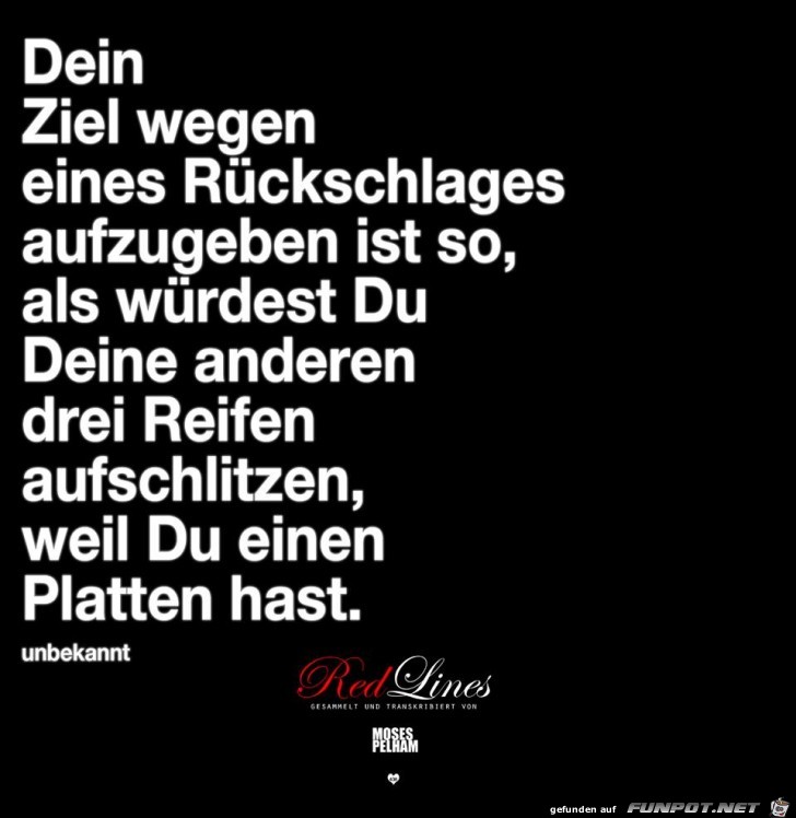 Gib dein Ziel nicht auf Gib dein Ziel nicht auf
