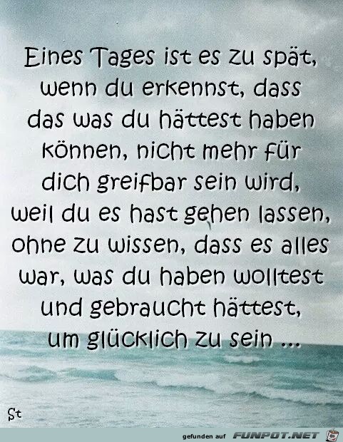 zu spaet zu spaet