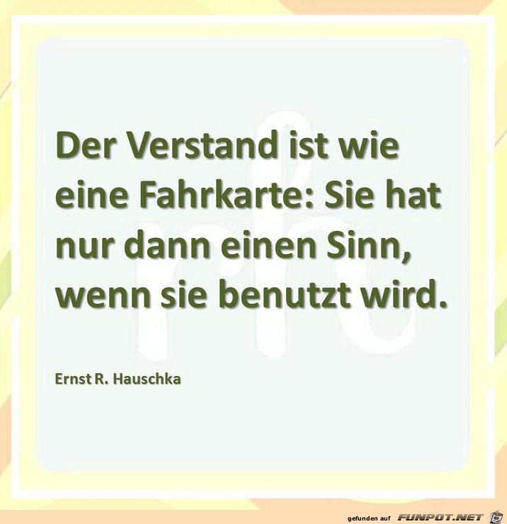 der verstand der verstand