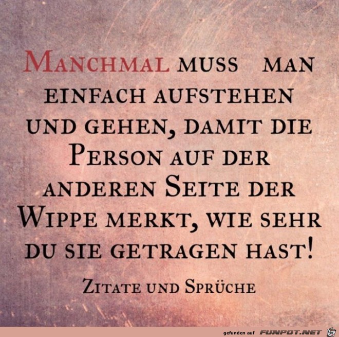 Manchmal