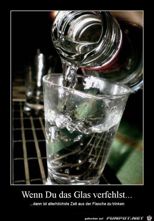 Alkohol ist nicht immer eine Lsung :-)