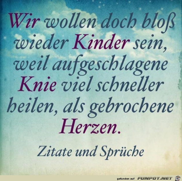 wie Kinder