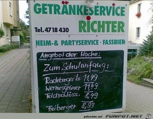 das Angebot fr den SCHULANFANG