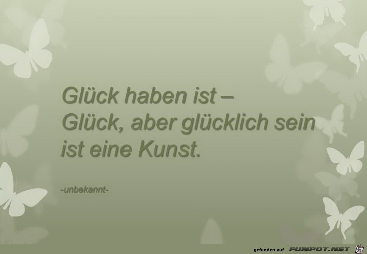 Glueck haben