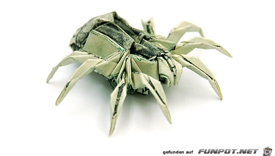 die One-Dollar-Origami-Kunstwerke