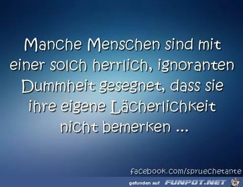 Manche Menschen