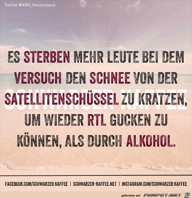 RTL mit Schuessel schauen im Winter RTL mit Schuessel schauen im Winter