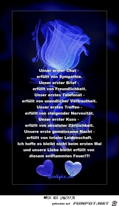 unser erster chat 