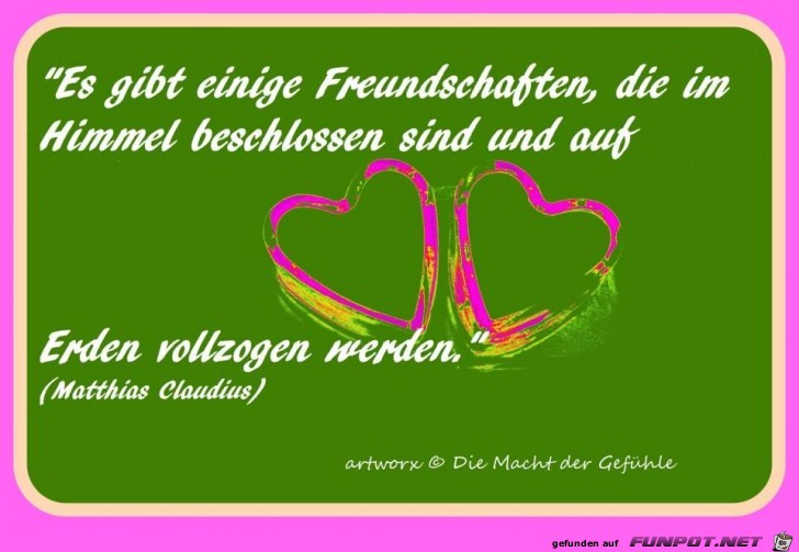 Es gibt einige Freundschaften... Es gibt einige Freundschaften...