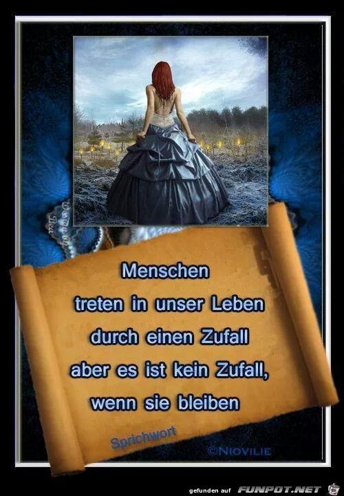 Menschen treten in unser Leben...