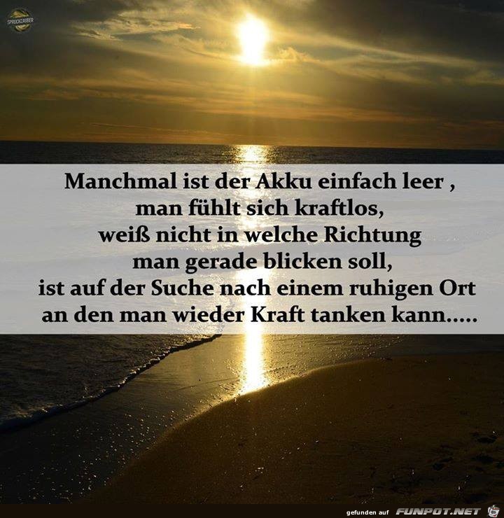 Manchmal ist der Akku einfach leer