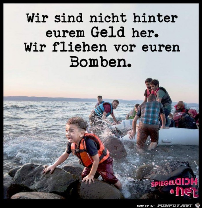 Wir fliehen vor Euren Bomben