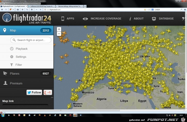 Flightradar spinnt