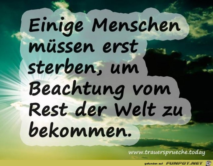 Beachtung