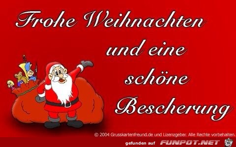 Frohe Weihnachten