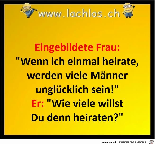 eingebildete Frau