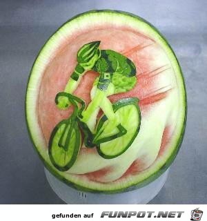 Wassermelonen und Eierschalen