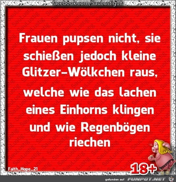 Frauen pupsen nicht Frauen pupsen nicht