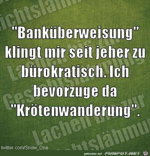 Ueberweisung Ueberweisung