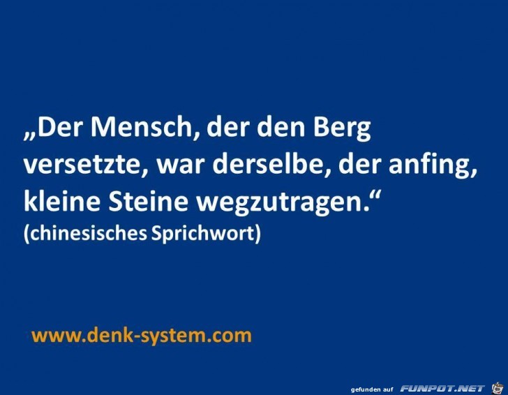 Der Mensch, der den Berg...